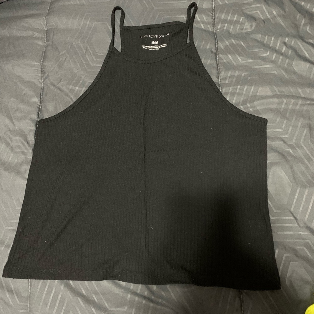 Black tank top